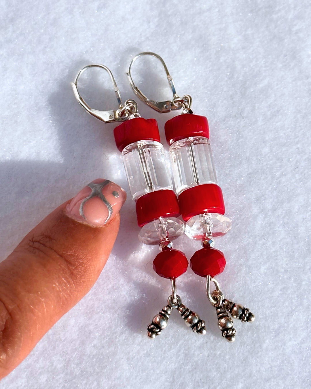 Red Radiance Earrings