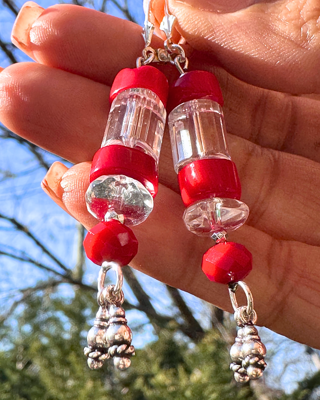Red Radiance Earrings