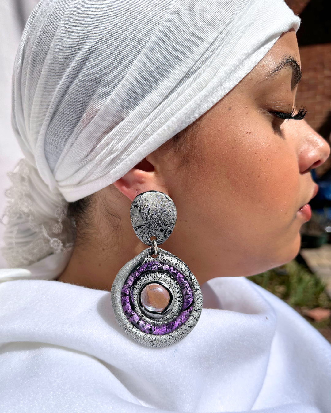 Silver "Goddess Ashanti" Earrings