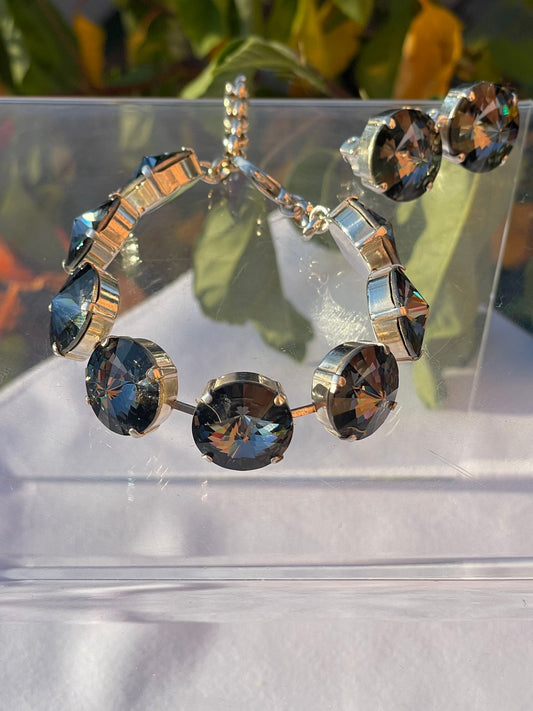Black cup chain bracelet (16mm)