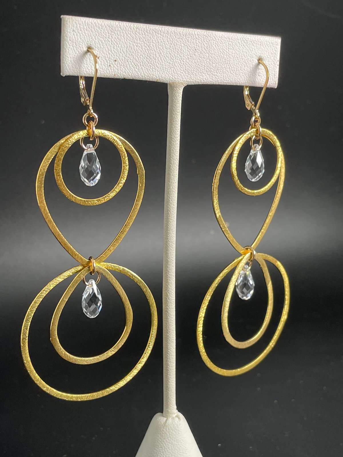 Brushed Gold Vermeil Earrings