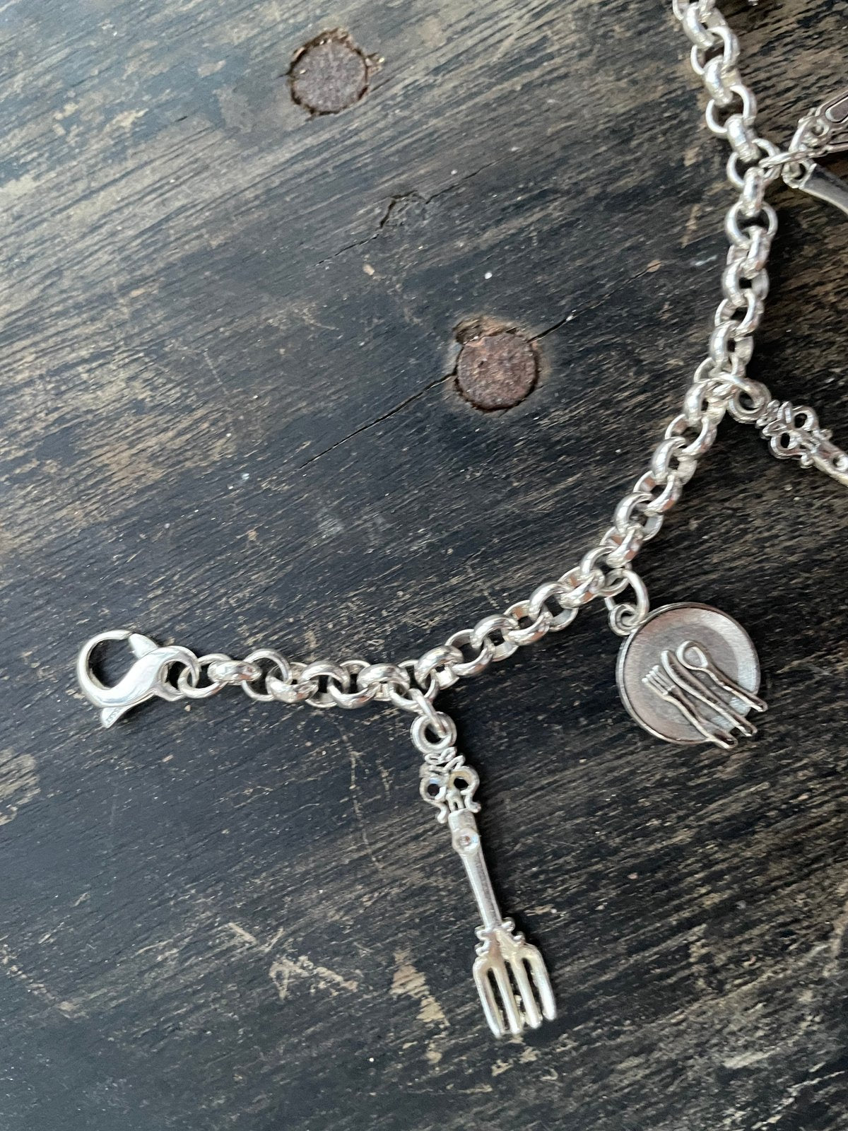 Chef Charm Bracelet “ Chain of Food”