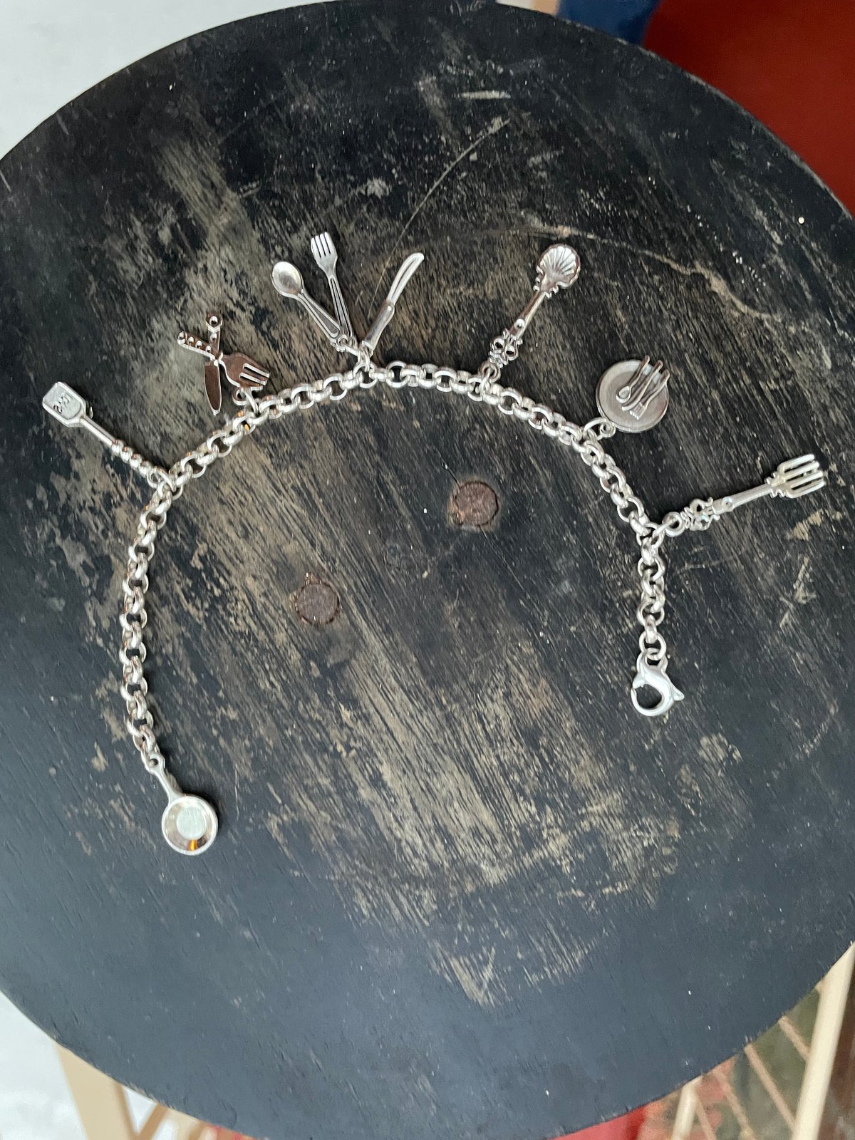 Chef Charm Bracelet “ Chain of Food”