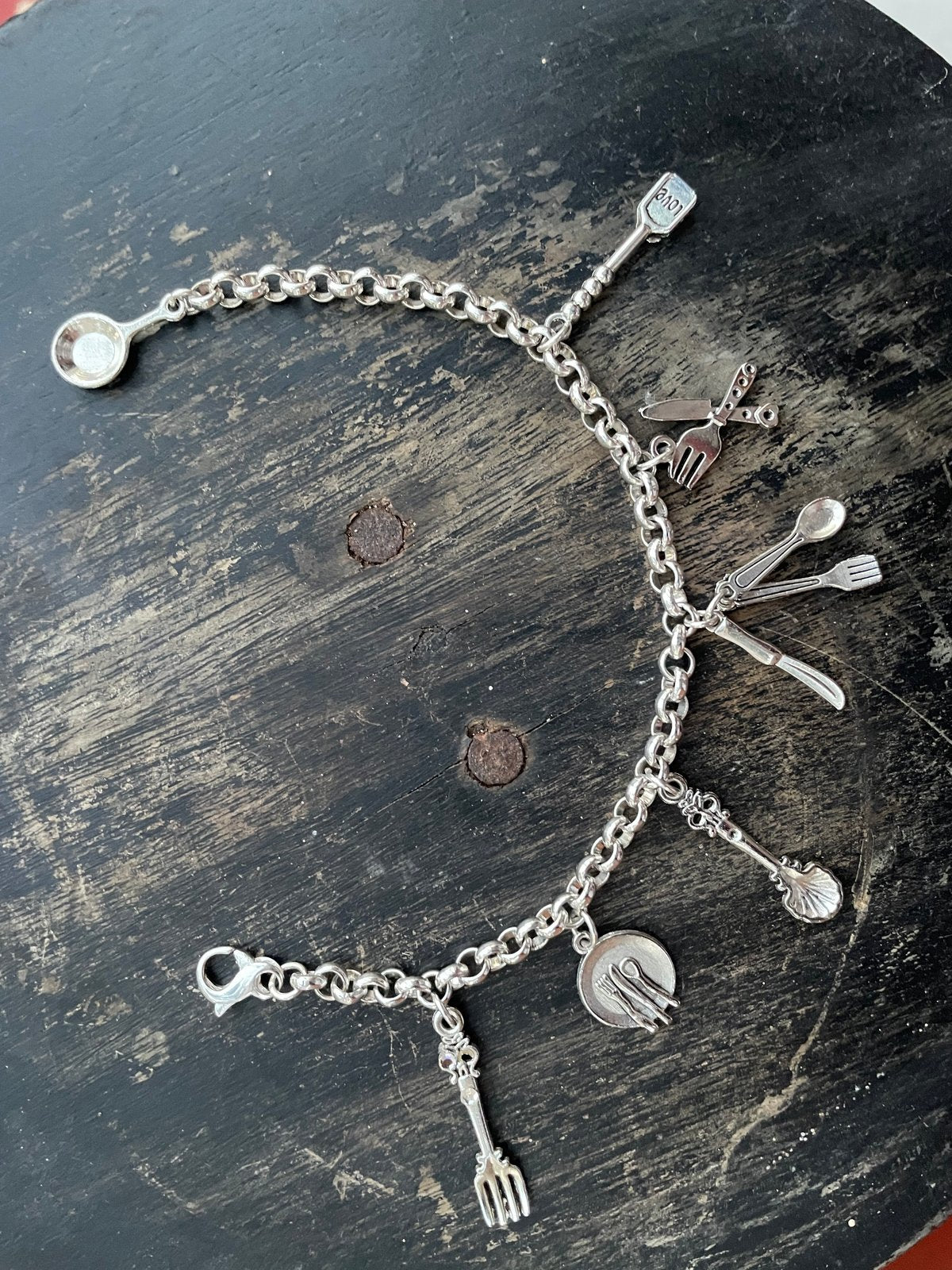 Chef Charm Bracelet “ Chain of Food”