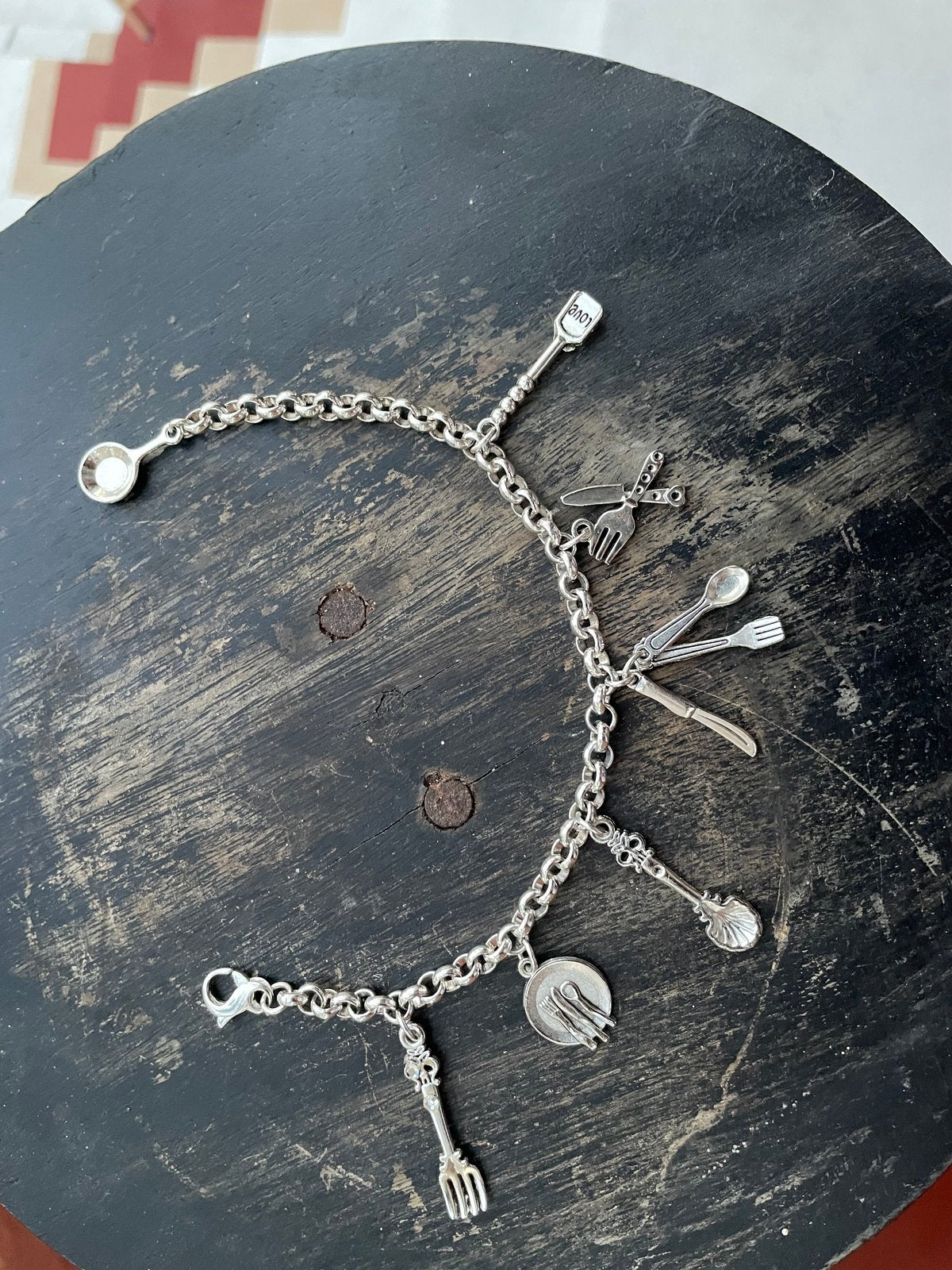 Chef Charm Bracelet “ Chain of Food”