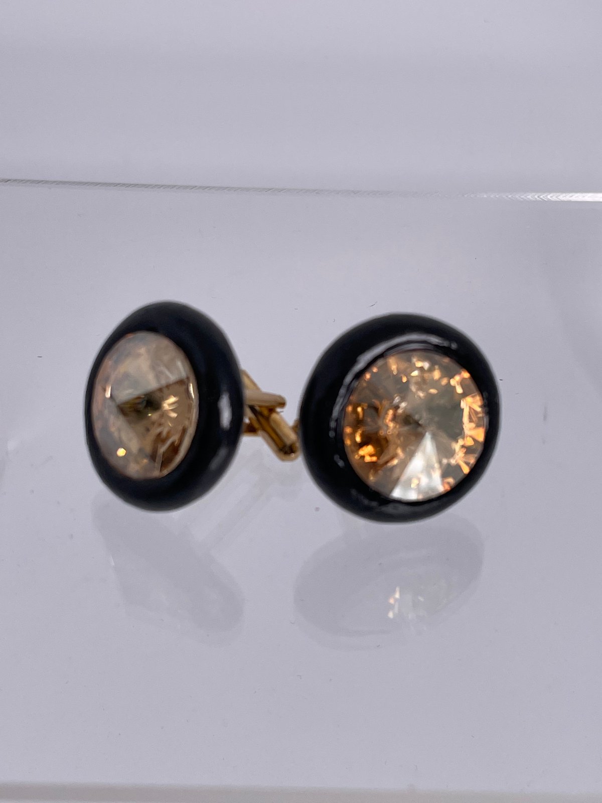 Crystal Cuff Links