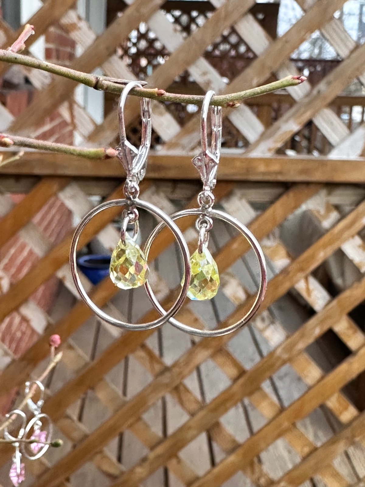 CZ “Hoopsies” Yellow “Lemon Drop”