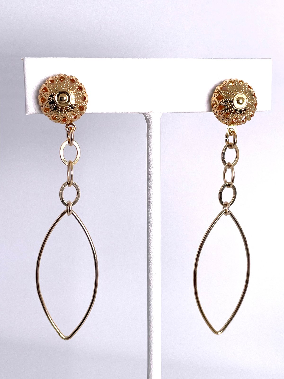 Gold Hoops Oval (gold filled)