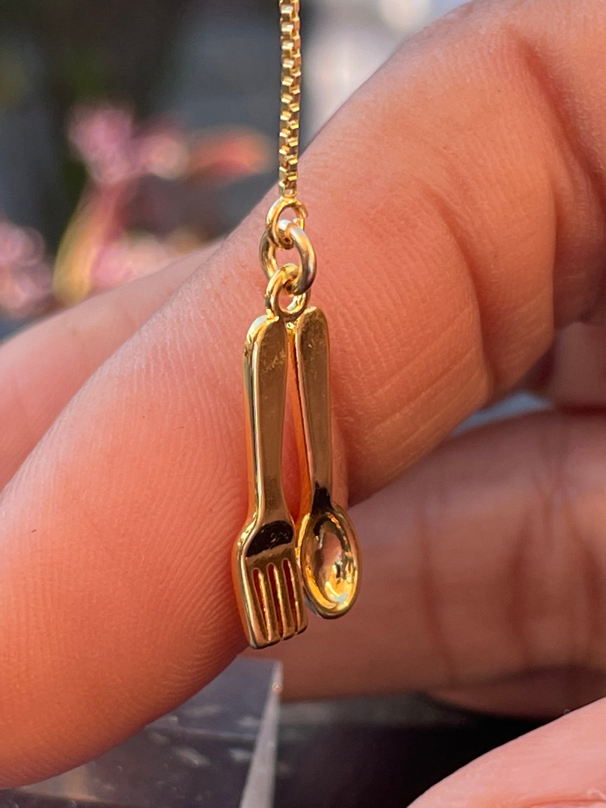 Chef-Inspired Threaders: Spoon Fork Charms (Gold)