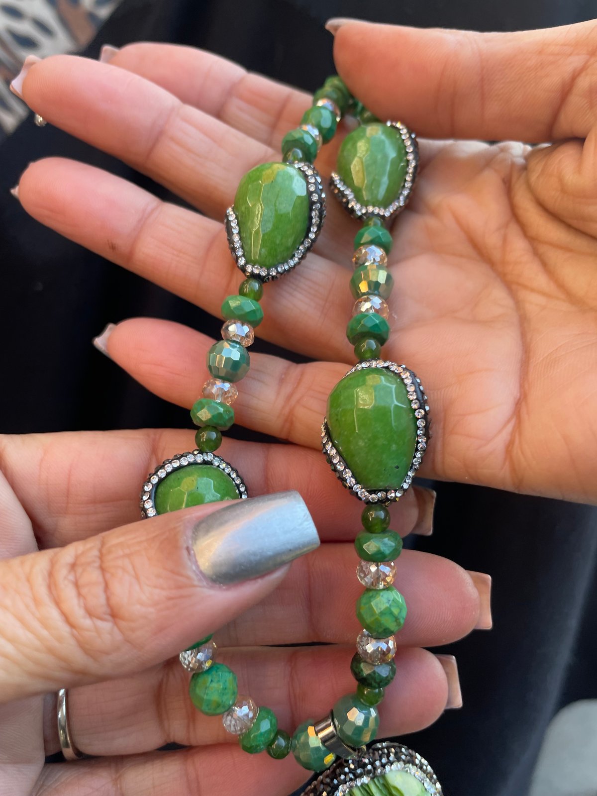 Green Coral Necklace
