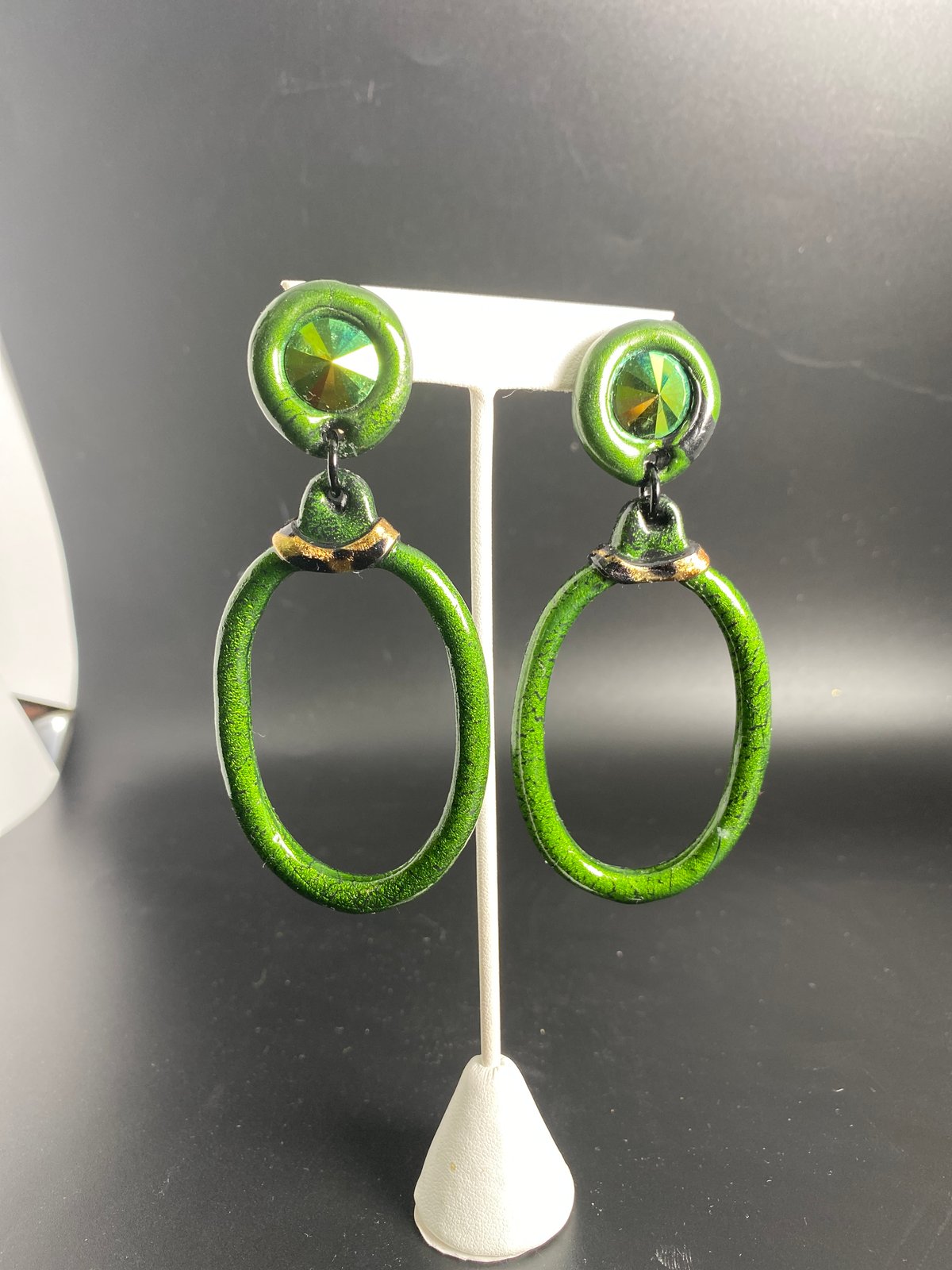 Hunter Green Oval hoops