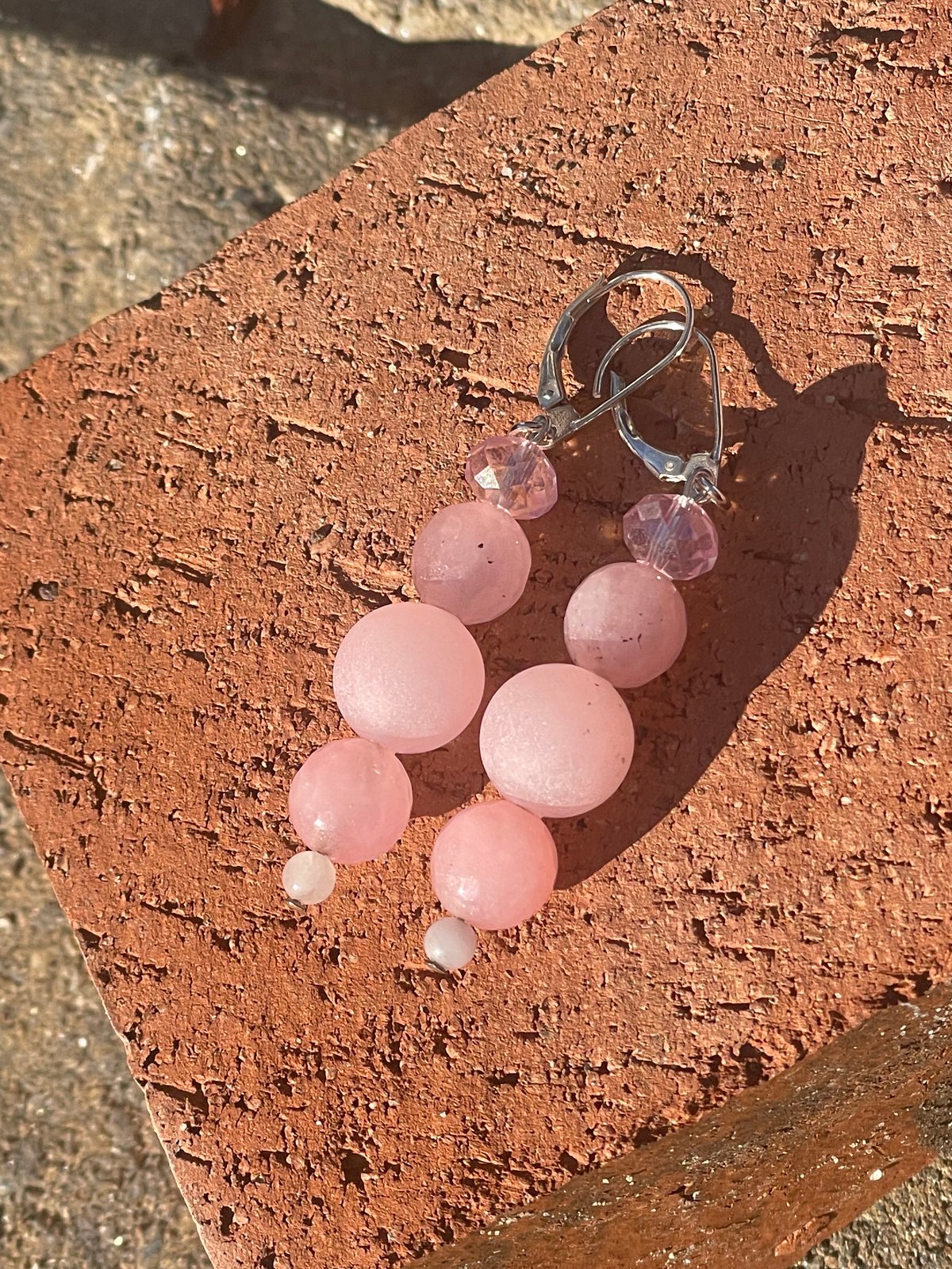 Rose Quartz Earrings (Geo’d)