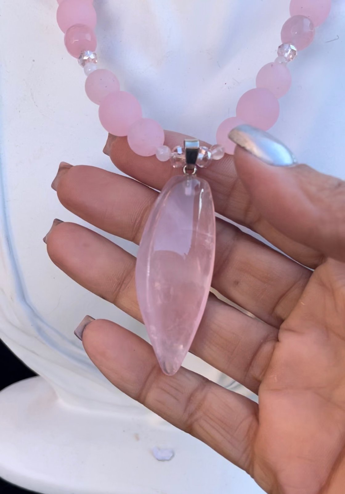 Rose Quartz Earrings (Geo’d)