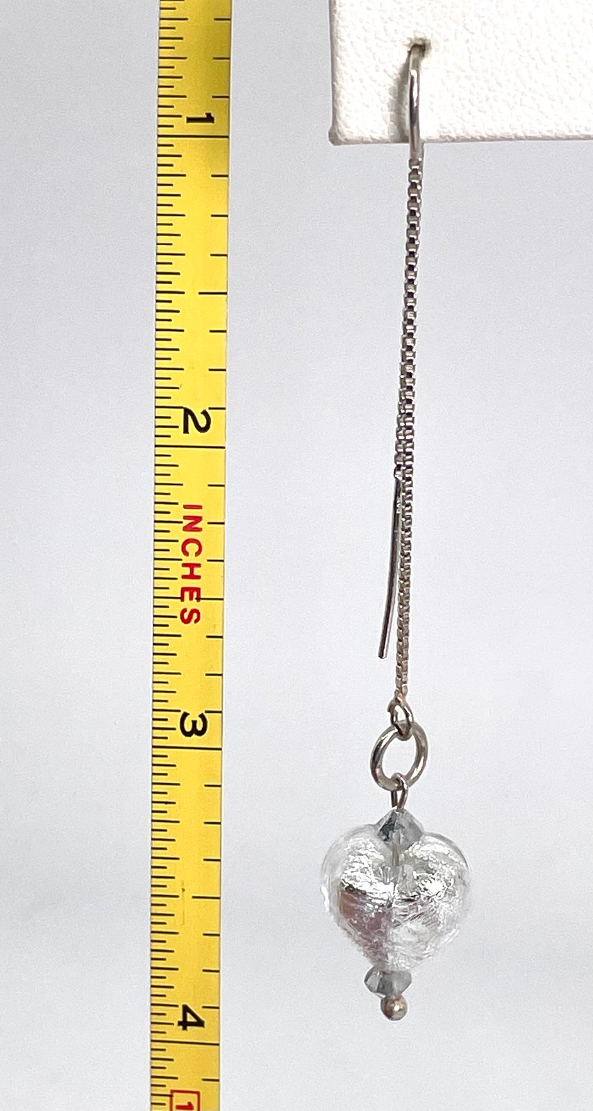 Heart Threaders frosted czeck glass (See Colors)