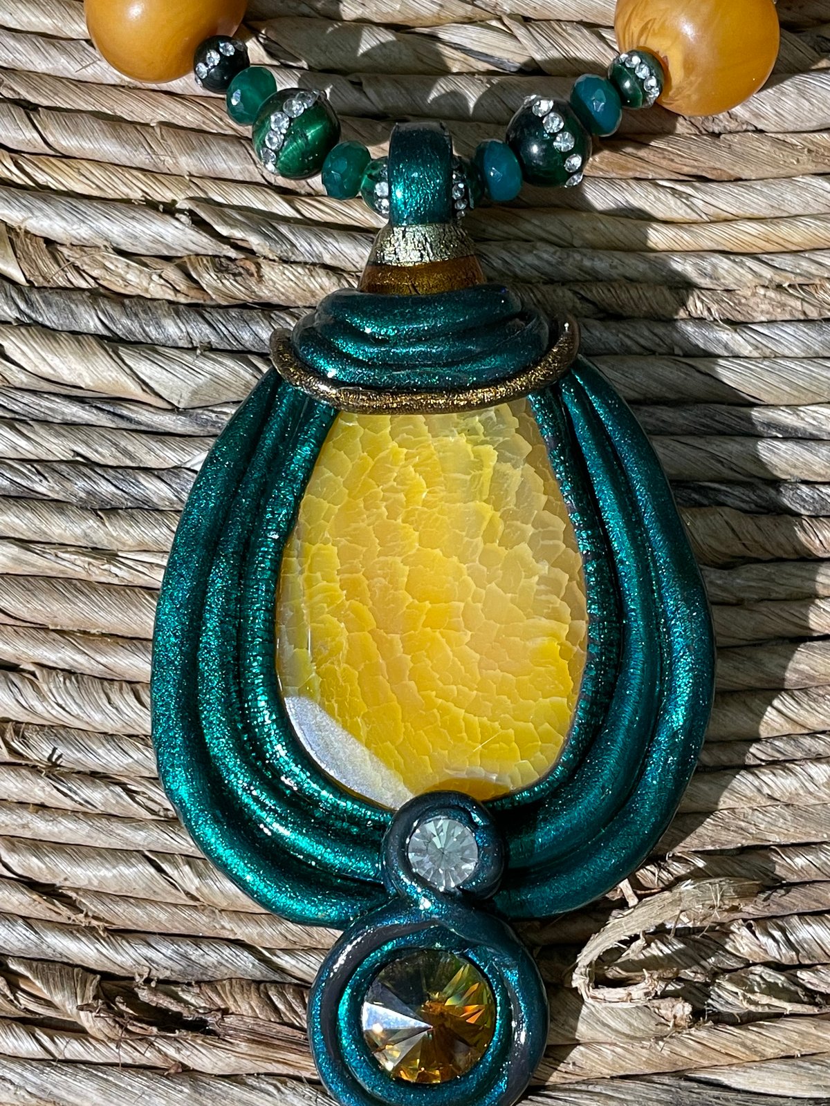 Yellow Agate & Amber Beaded Collection