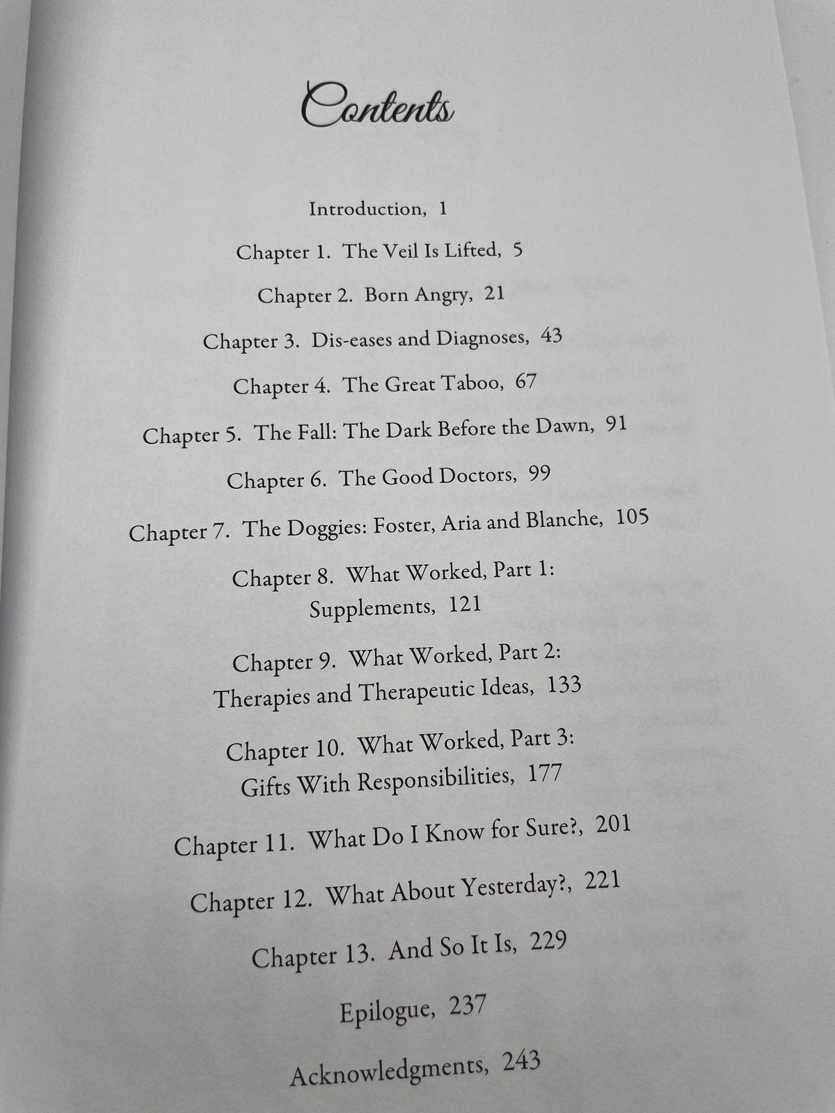 Yesterday when I was Crazy Book