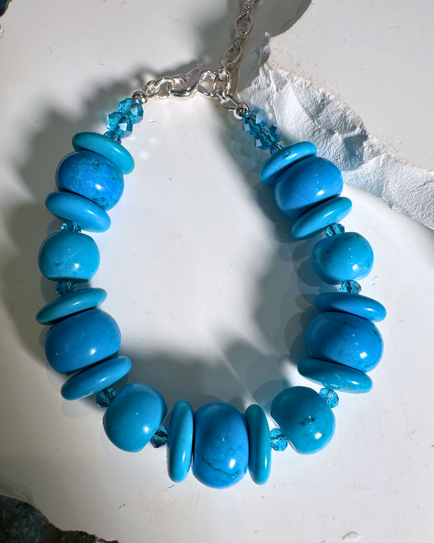 Turquoise Marine Twist Bracelet