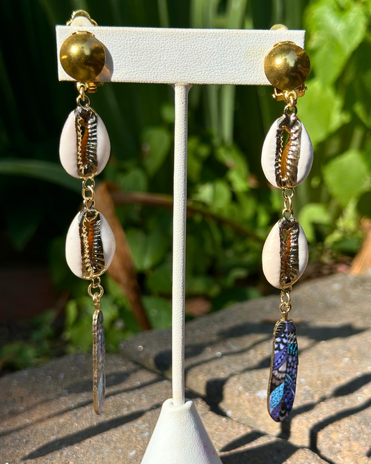 Gold Feather Smooth (Clip-Ons)
