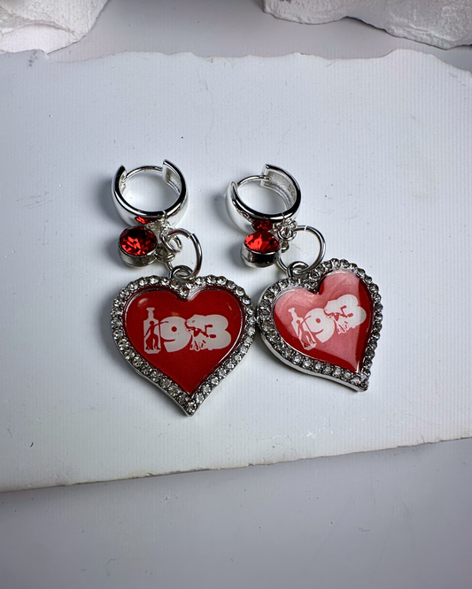 DELTA Heart Charms Earrings