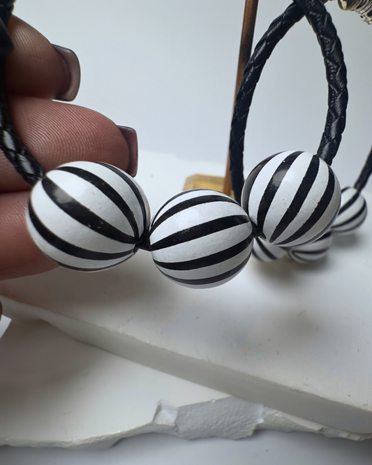 Black & White Wood Balls