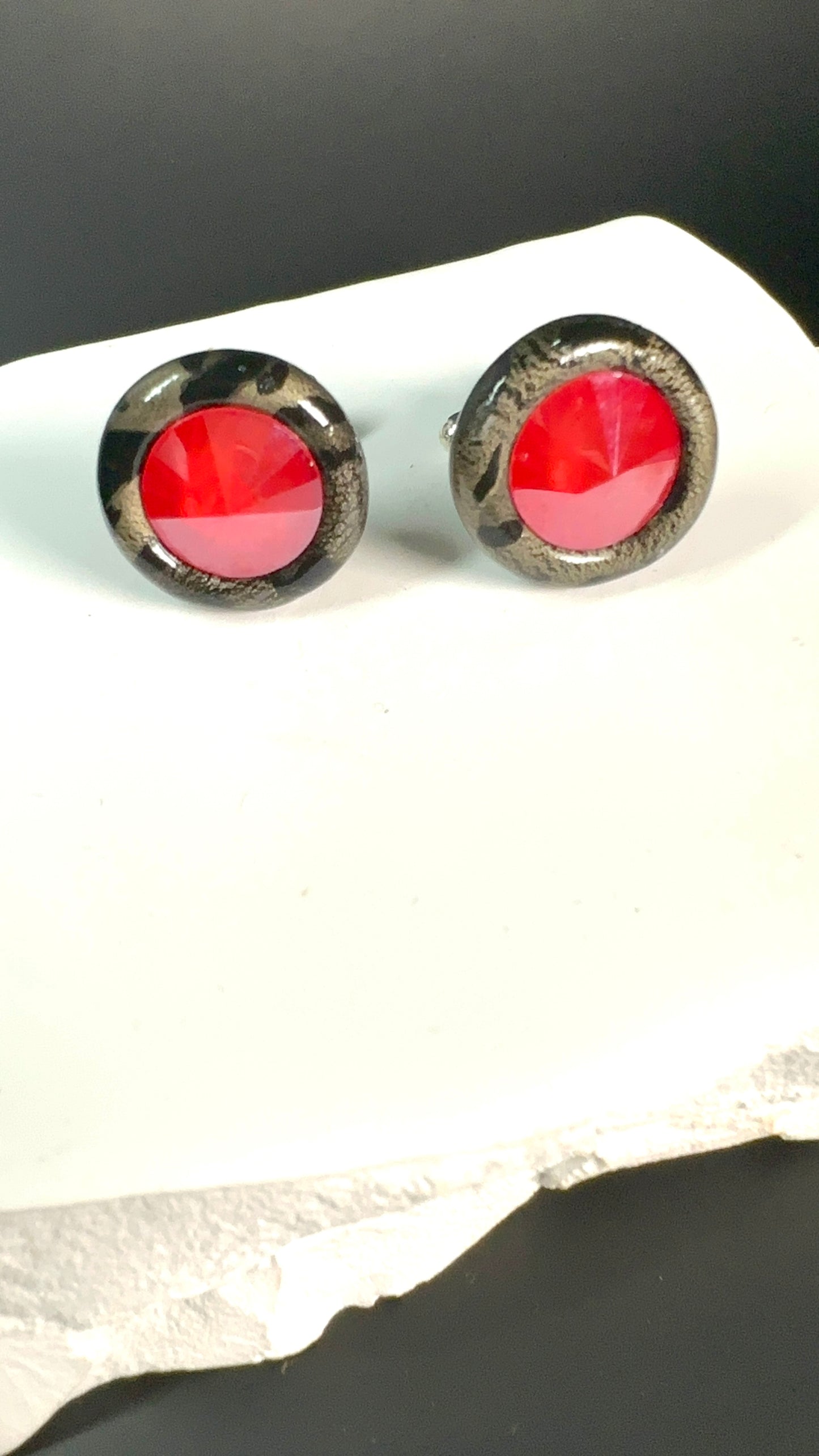 The "Red Leopard" Cuff Links