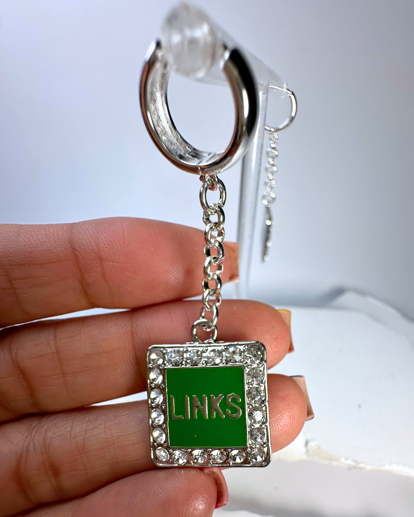 LINKS Square Earrings