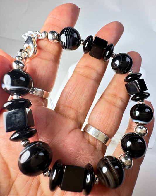 #FeelBetter Bracelet “BLACKNESS” Sardonyx