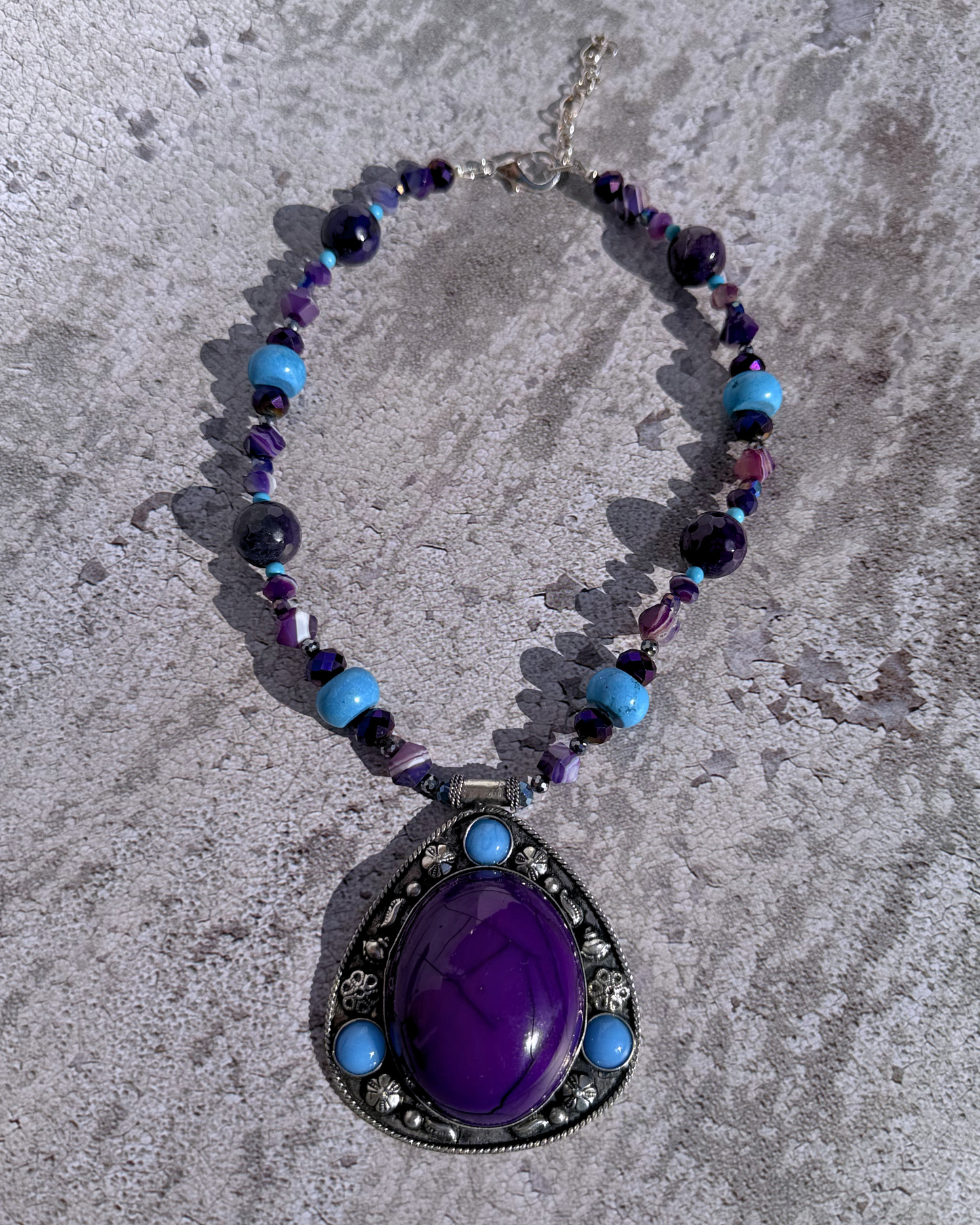 Purple Amulet Power Necklace