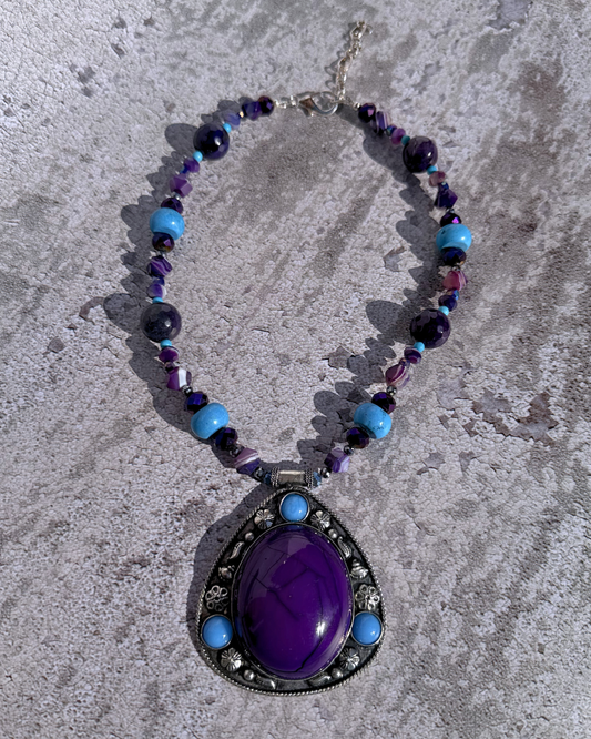 Purple Amulet Power Necklace