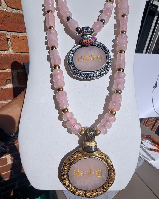 Rose Quartz Inspiration Necklaces
