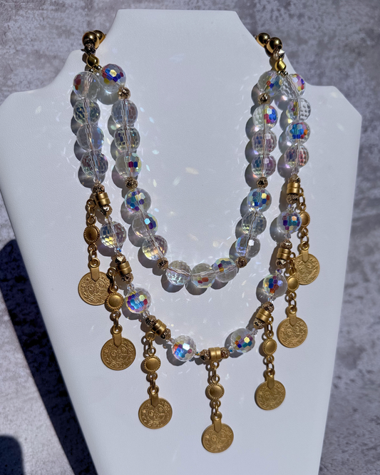 Gold AB Drip Necklace