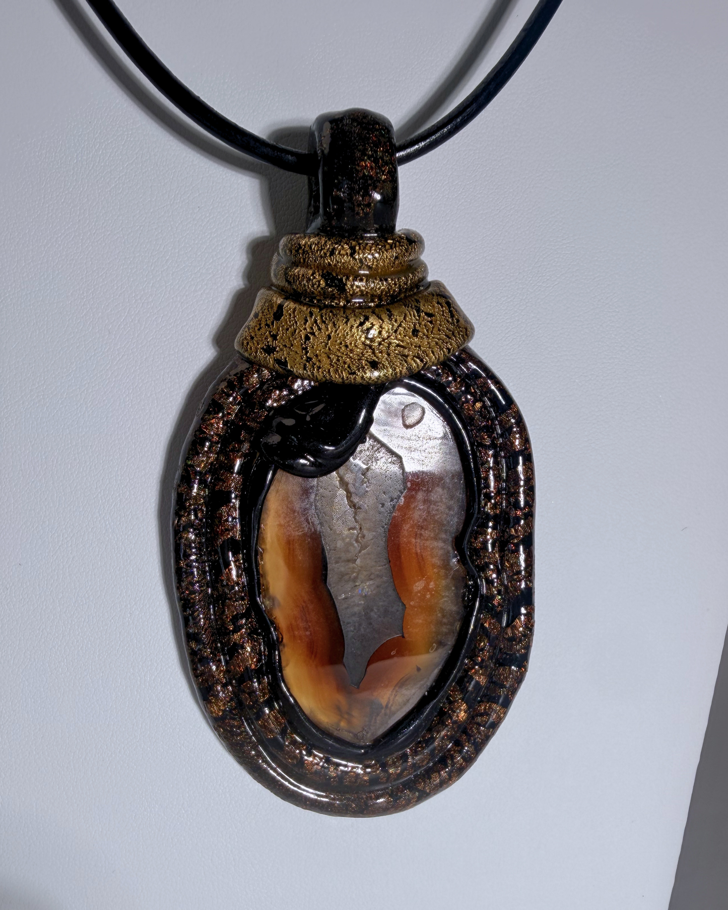Turtle-Brown Sliced Agate