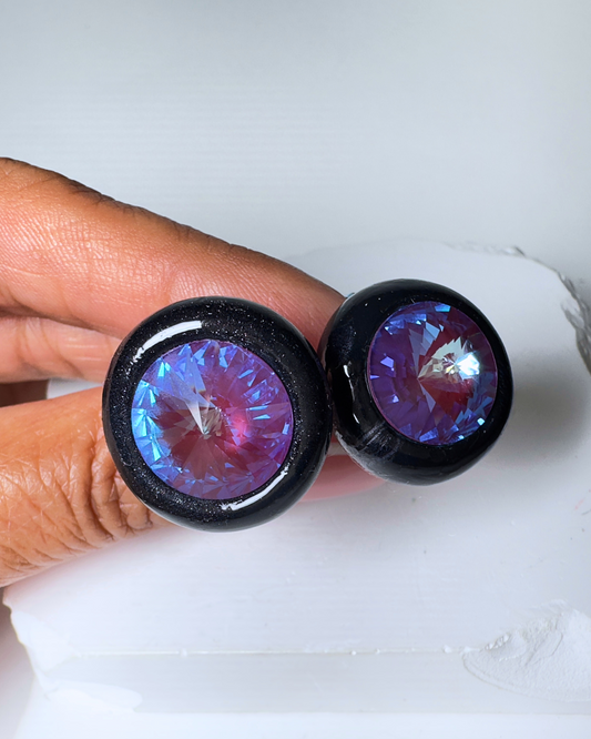 Cuff Links: “Purple_Black”