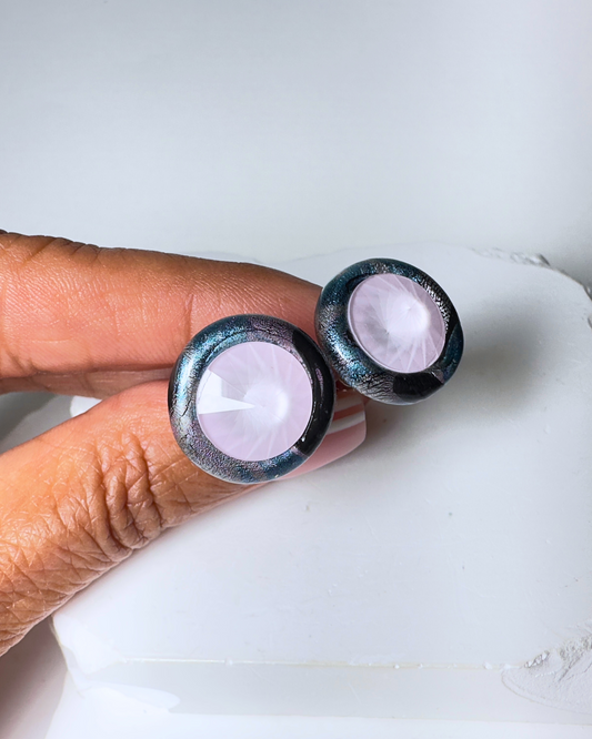 Cuff Links: “Pale Pink_Blue”