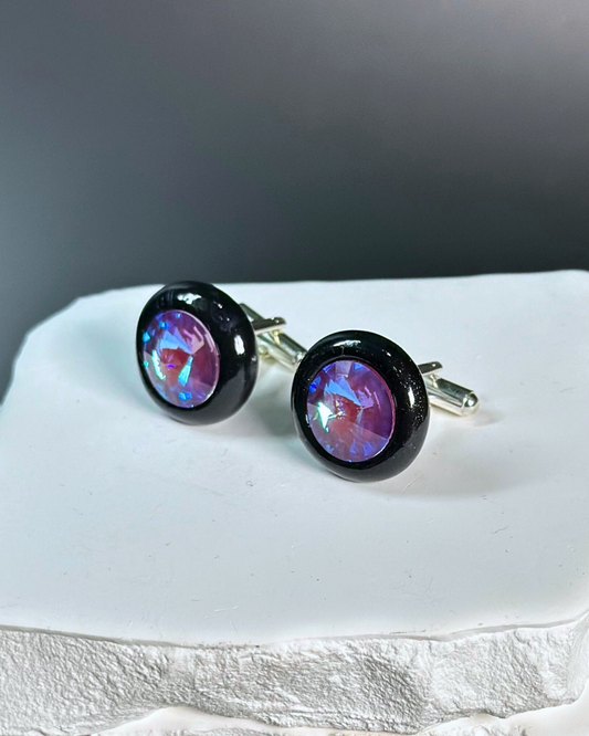 Cuff Links: “Bordeaux en Black”
