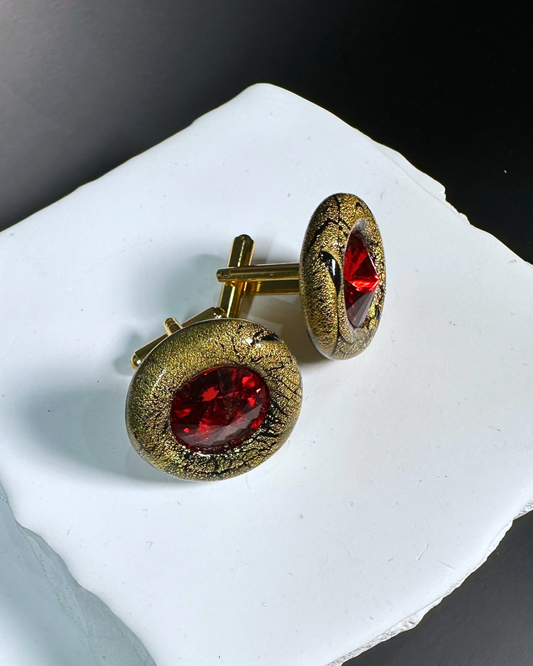 Cuff Links: "Royal Redness"