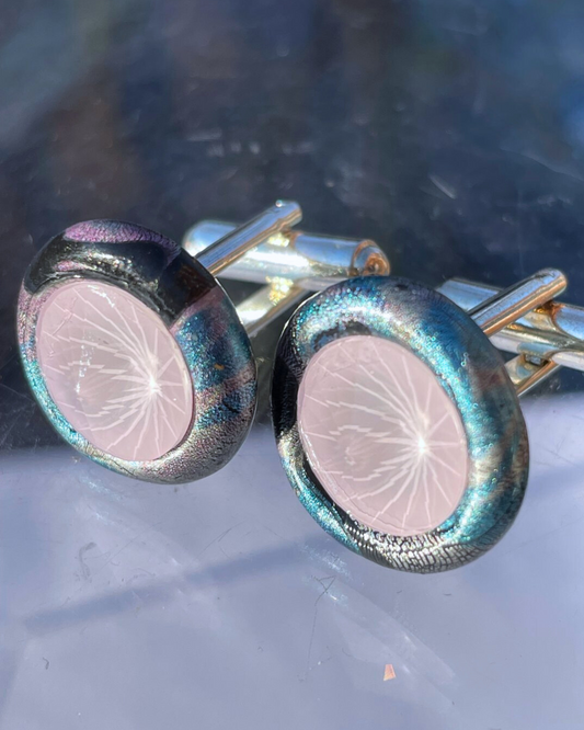 Pink Pale cuff links