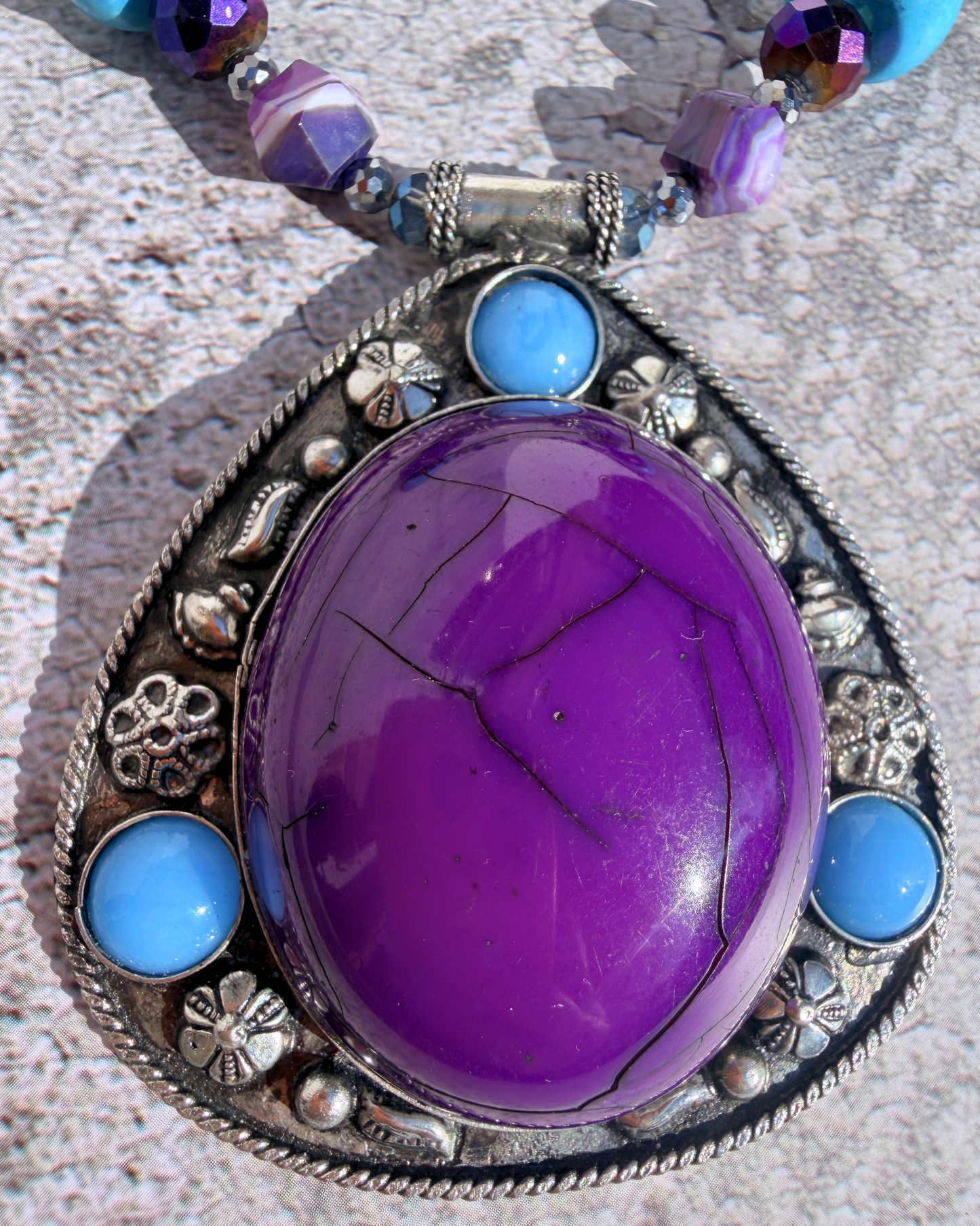 Purple Amulet Power Necklace