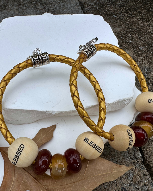 Gold BLESSED Hoops