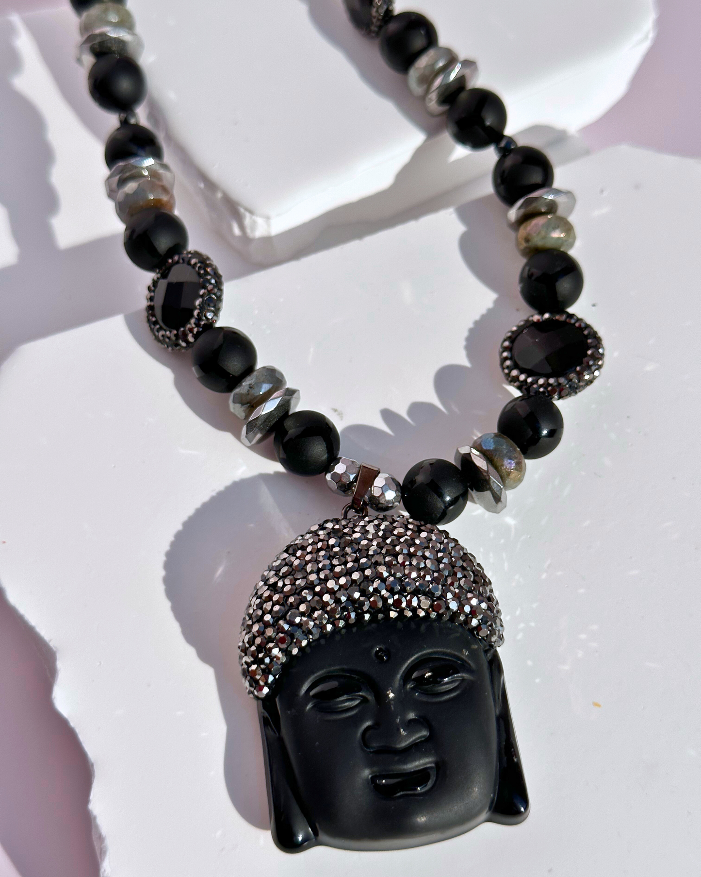 Black Buddha Bounty Necklace
