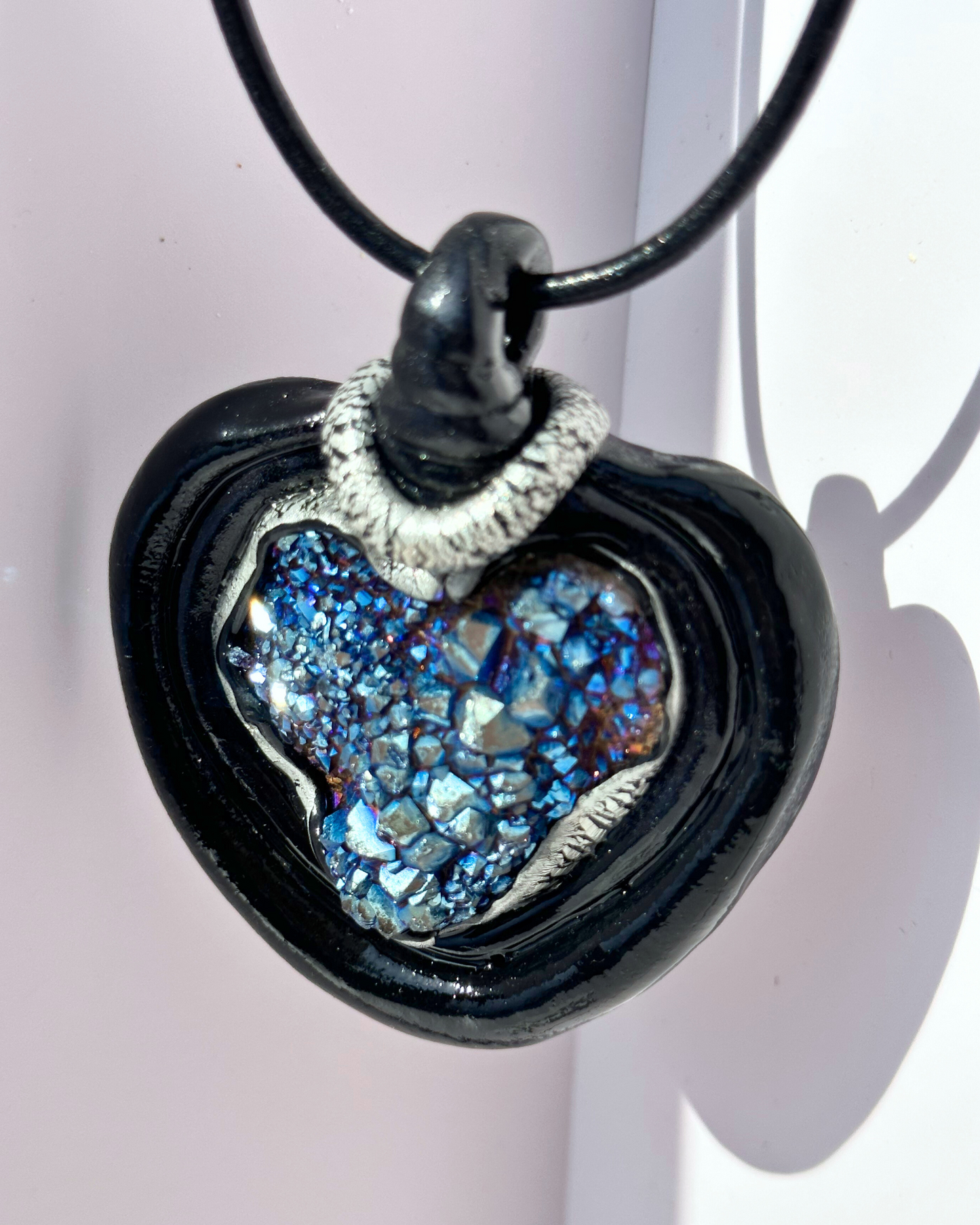 Blue My Heart Drusey Necklace