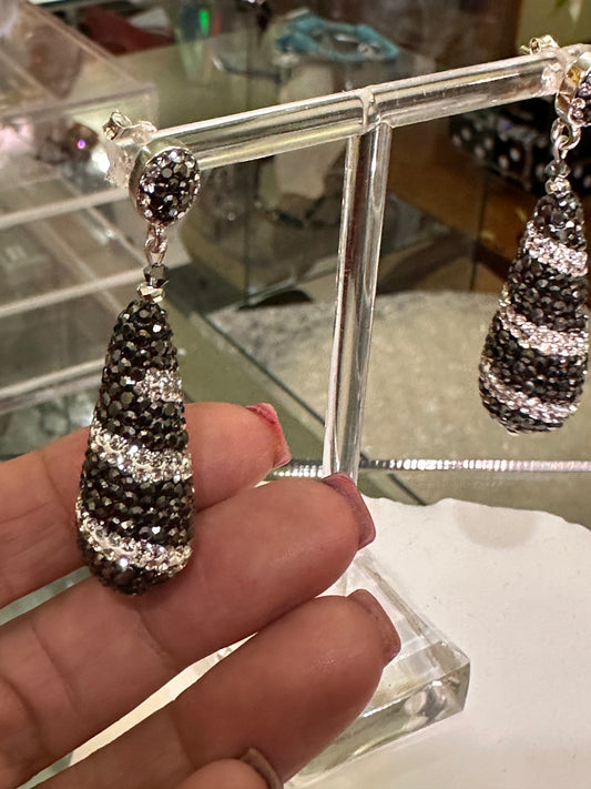 Hematite and clear crystal twist