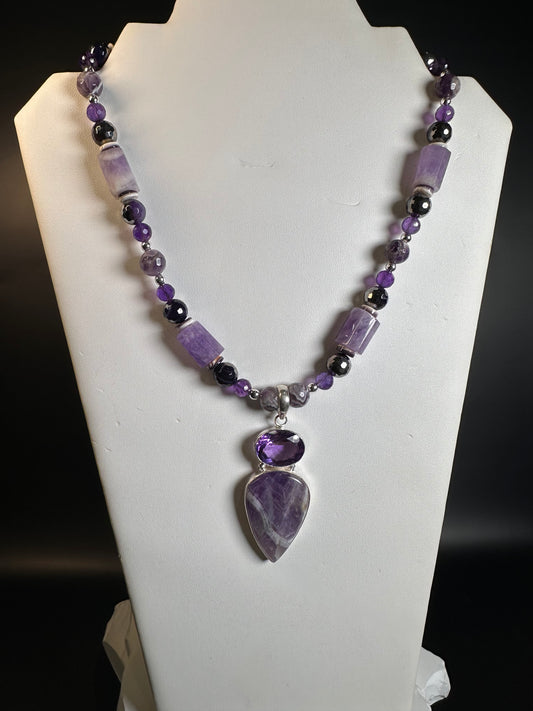 Amethyst Angel Necklace