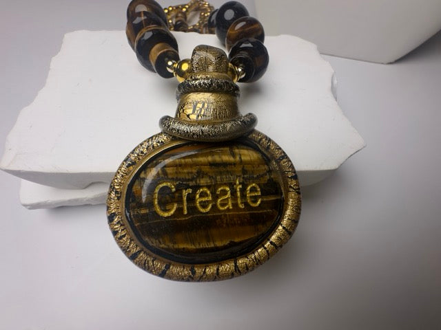 Tiger CREATE Eye Necklace