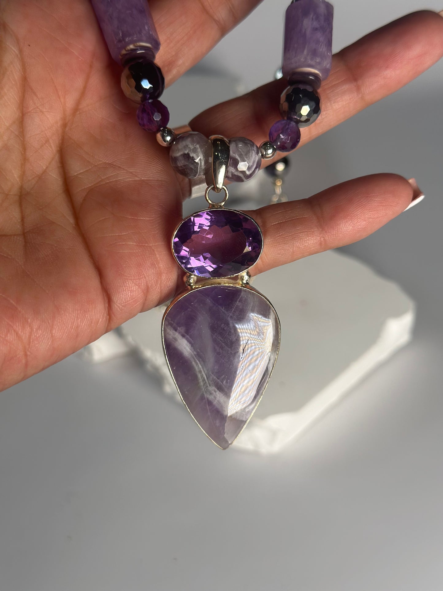 Amethyst Angel Necklace