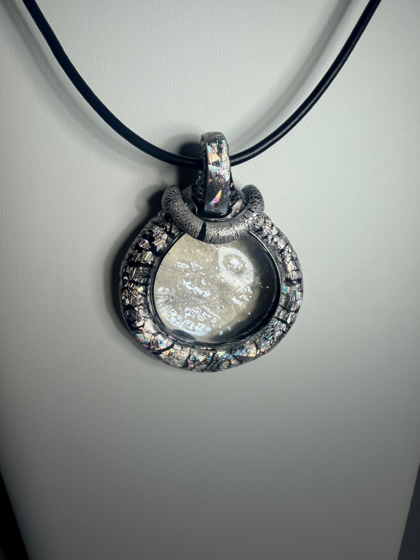 Turtle- Silver Crackle Love