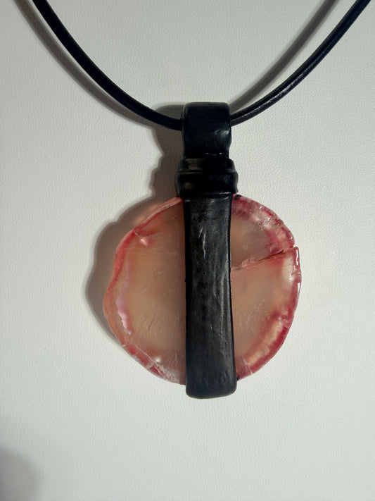 Ladybug-Pink Agate
