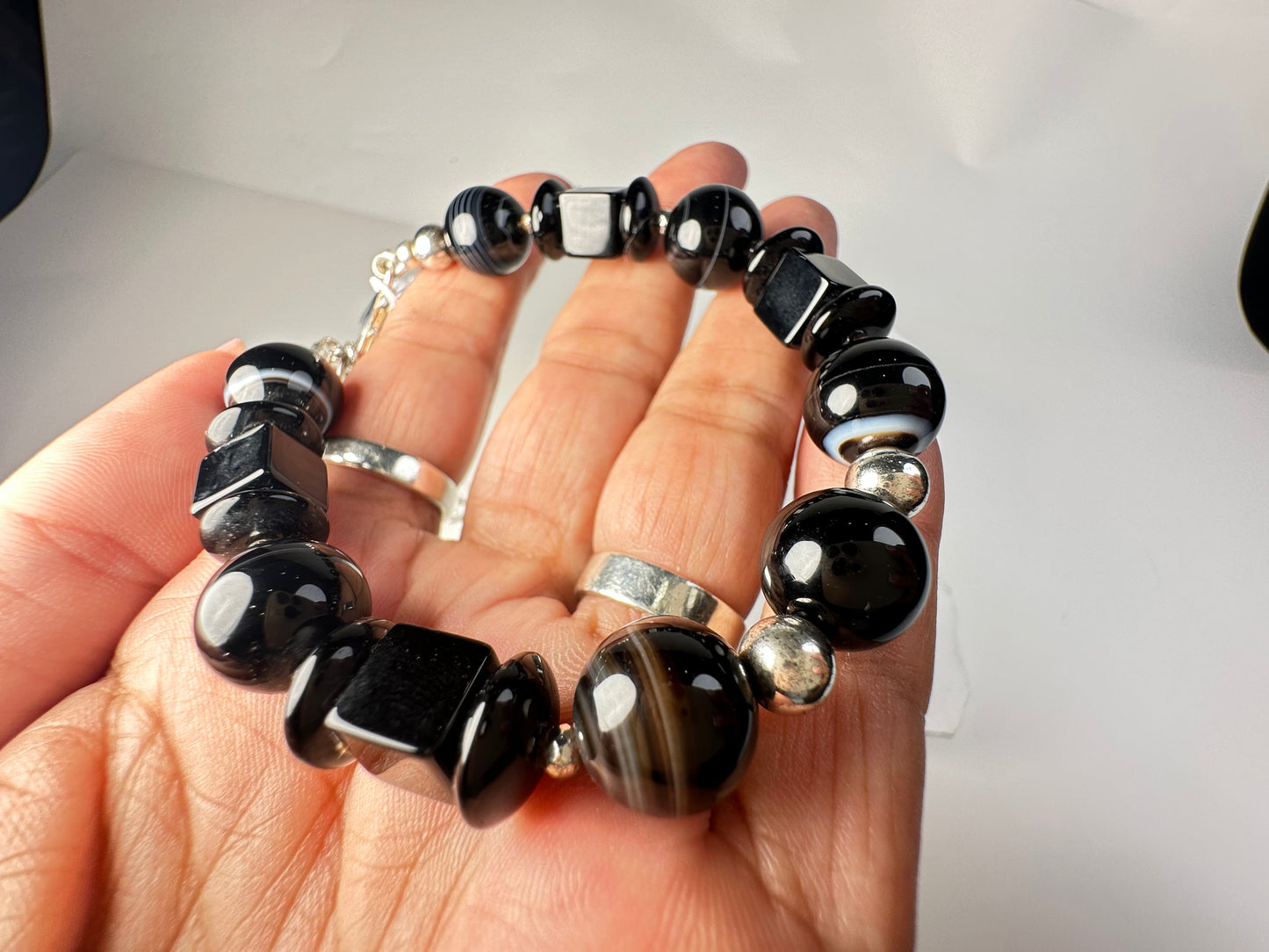 #FeelBetter Bracelet “BLACKNESS” Sardonyx