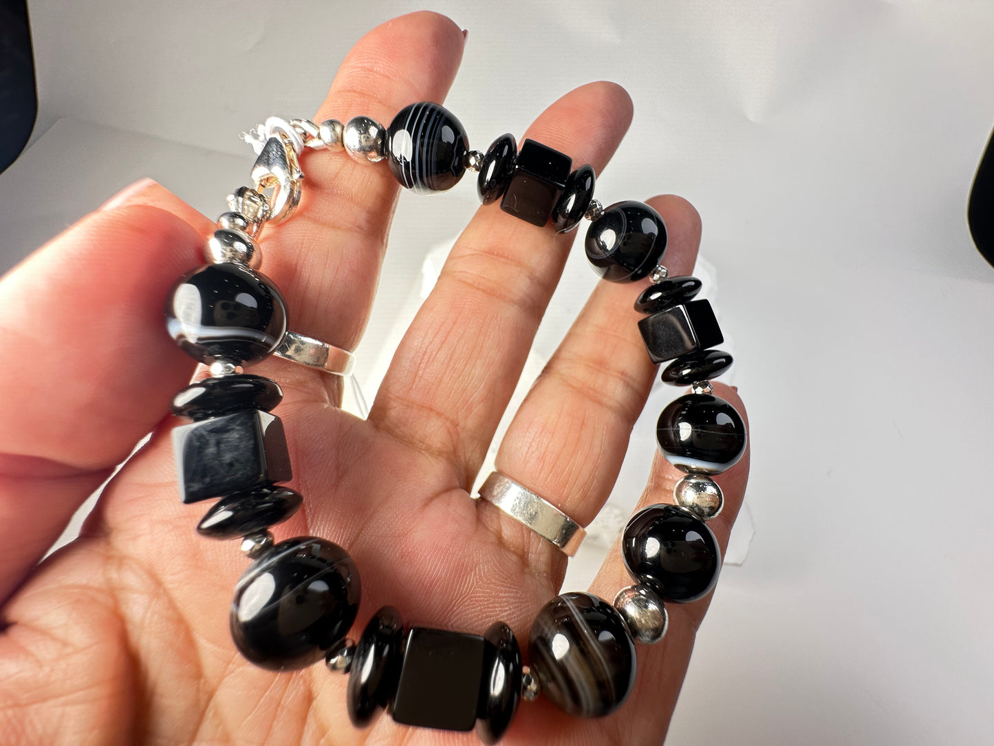 #FeelBetter Bracelet “BLACKNESS” Sardonyx