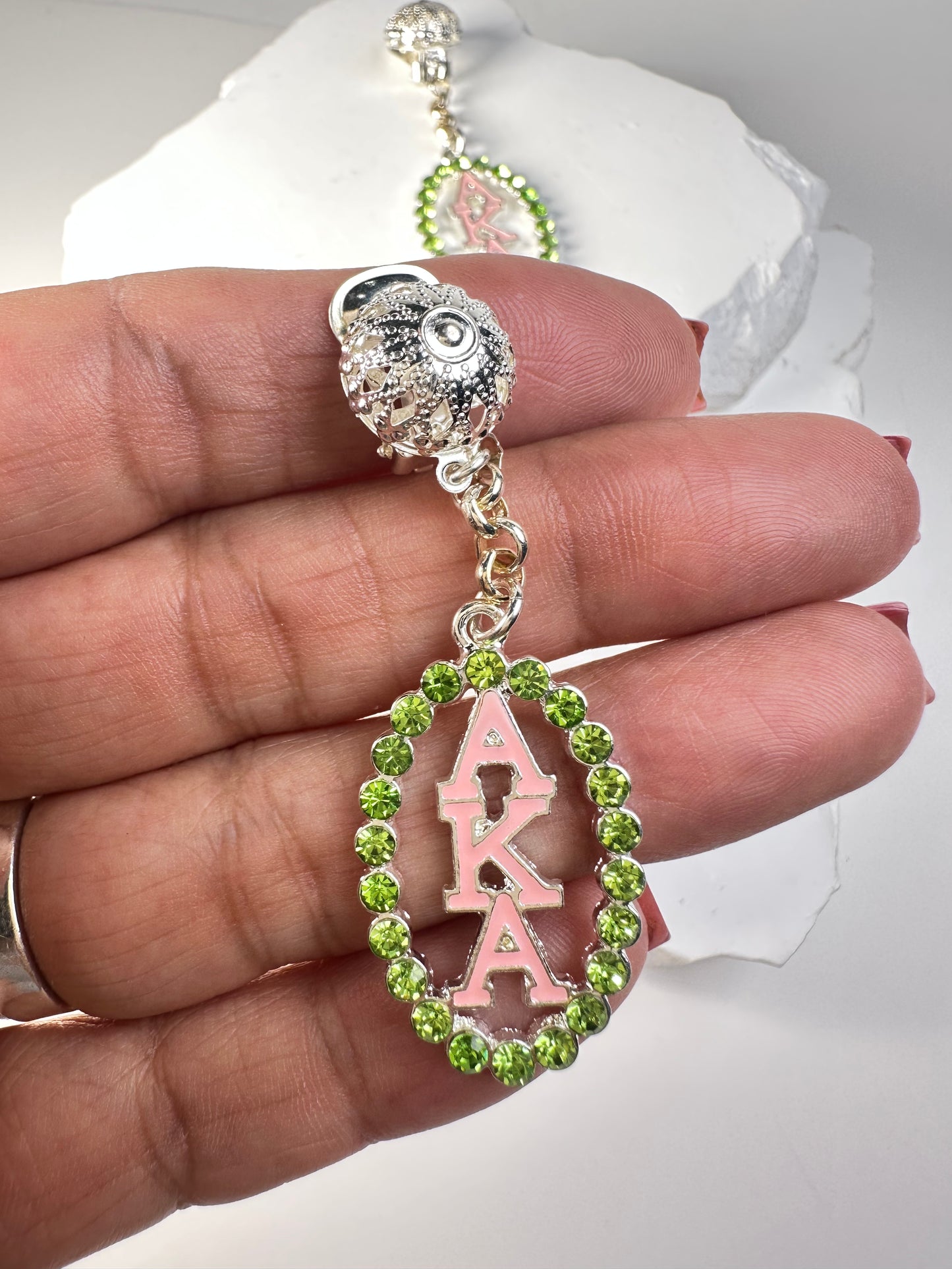 AKA The Green Oval Earrings